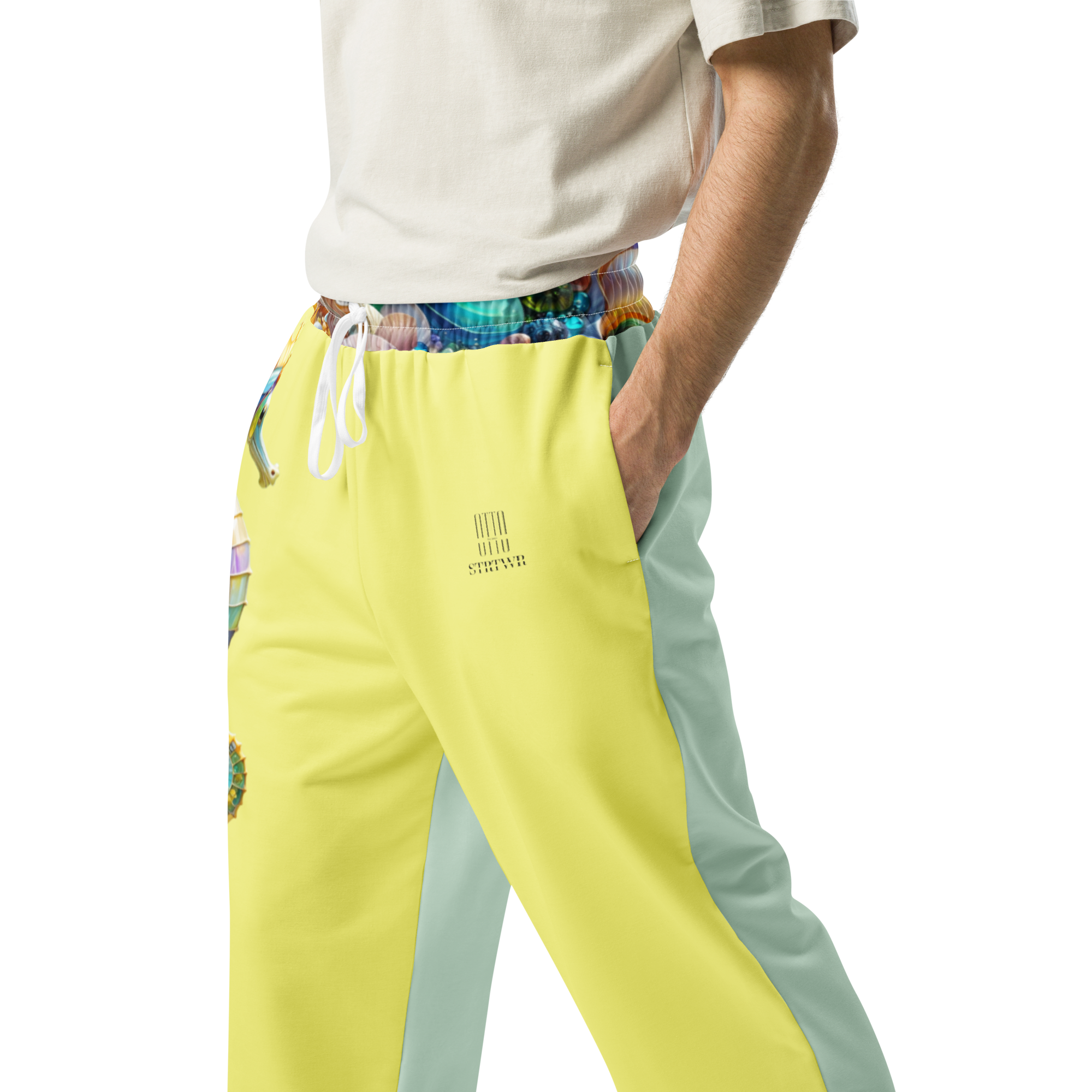 Wide Leg Unisex Jogginghose Siren Bloom Gelb Gelb – Otto Strtwr
