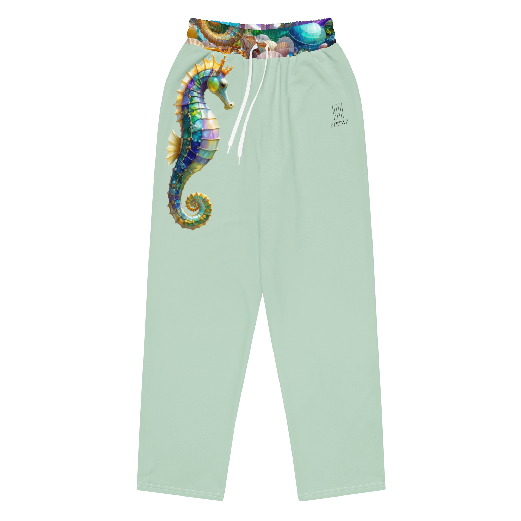 Wide Leg Unisex Jogginghose Siren Bloom Grün Grün – Otto Strtwr