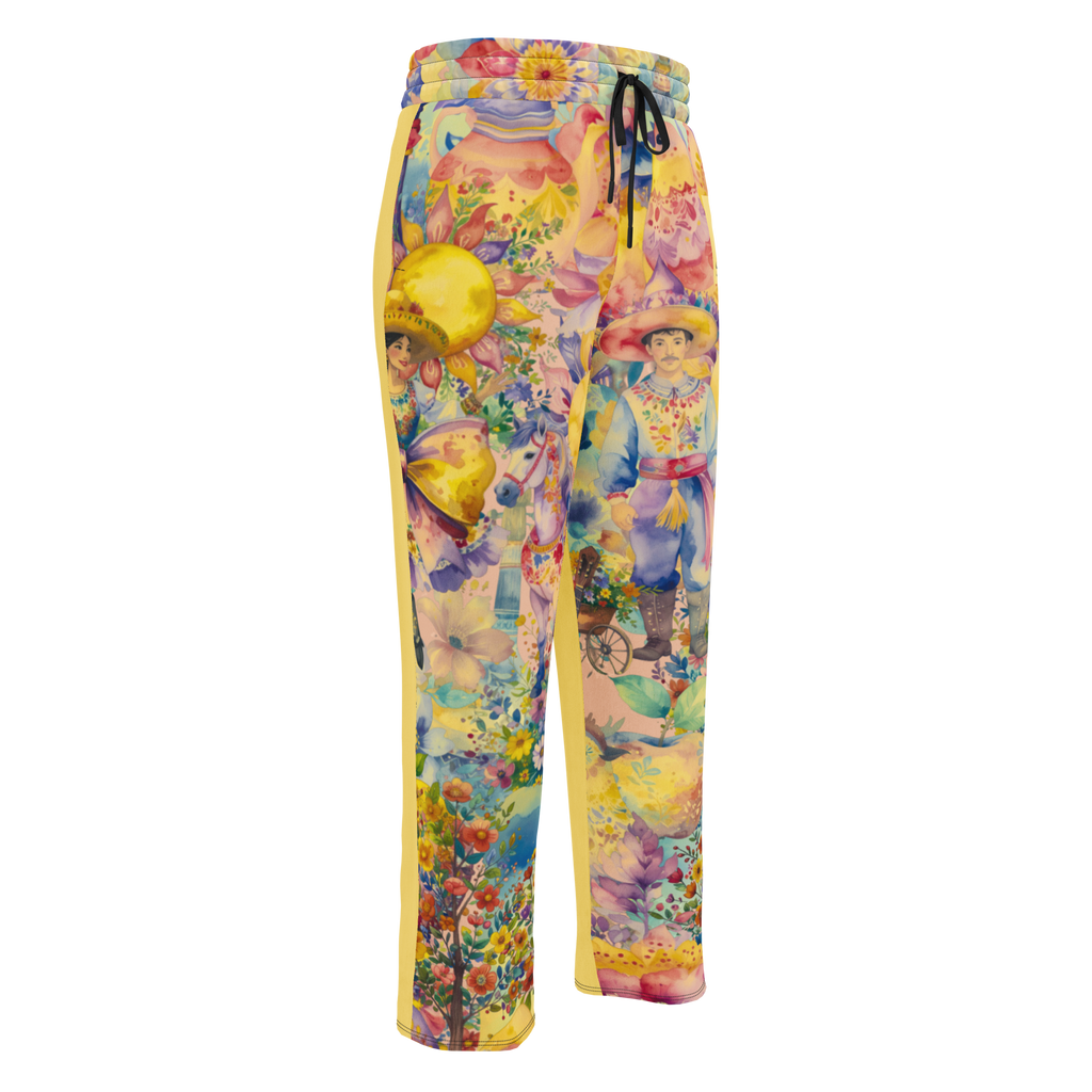 Wide Leg Unisex Jogginghose The Mexican Guy Zitronengelb | Premium Streetwear Otto Strtwr