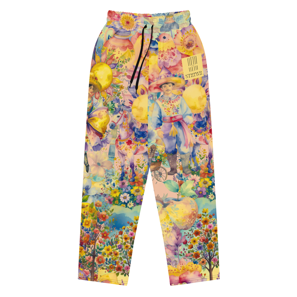 Wide Leg Unisex Jogginghose The Mexican Guy Zitronengelb | Premium Streetwear Otto Strtwr