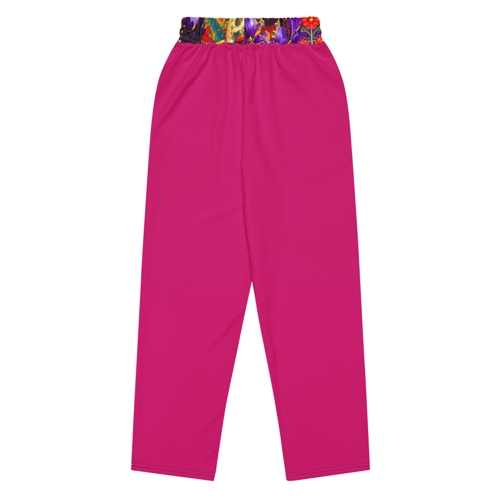 Wide Leg Unisex Jogginghose Viva La Frida Magenta | Premium Streetwear Otto Strtwr