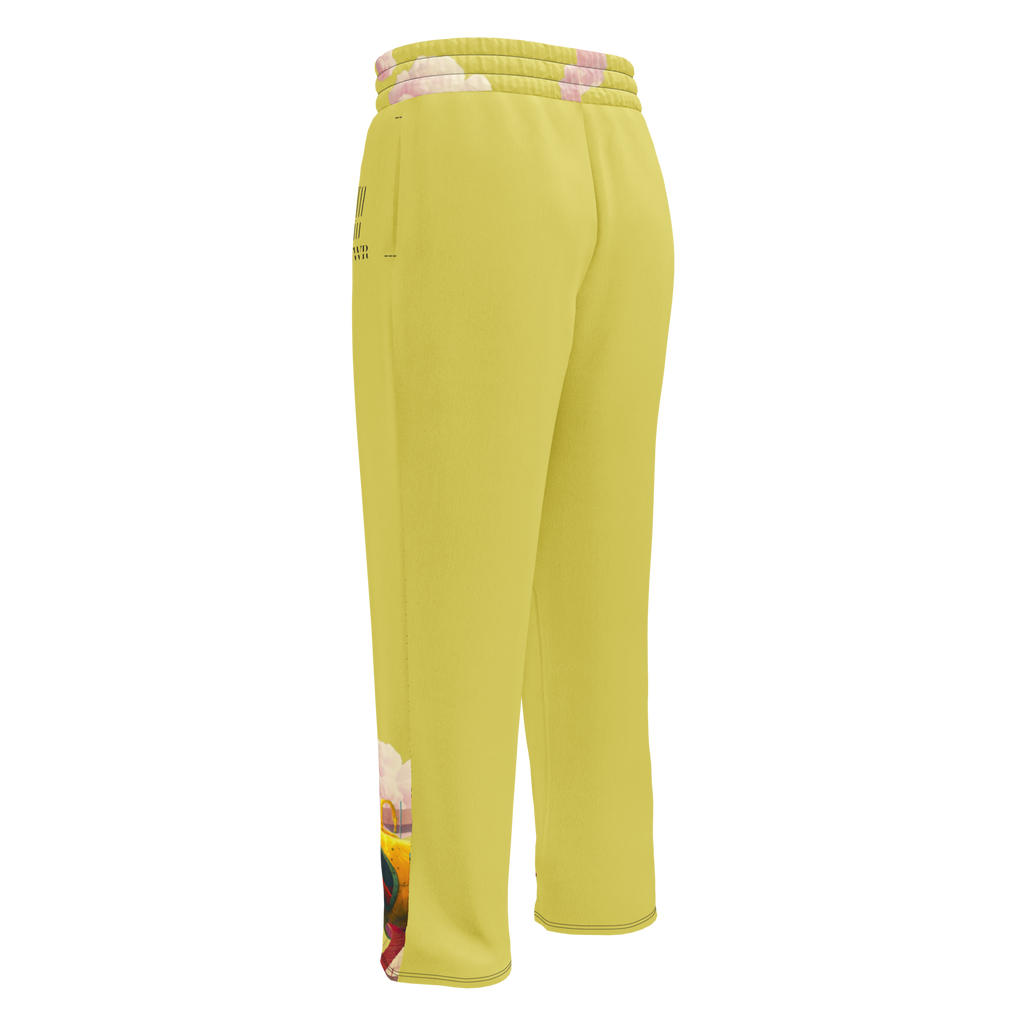 Wide Leg Unisex Jogginghose Yellow Submarine Lemon | Premium Streetwear Otto Strtwr