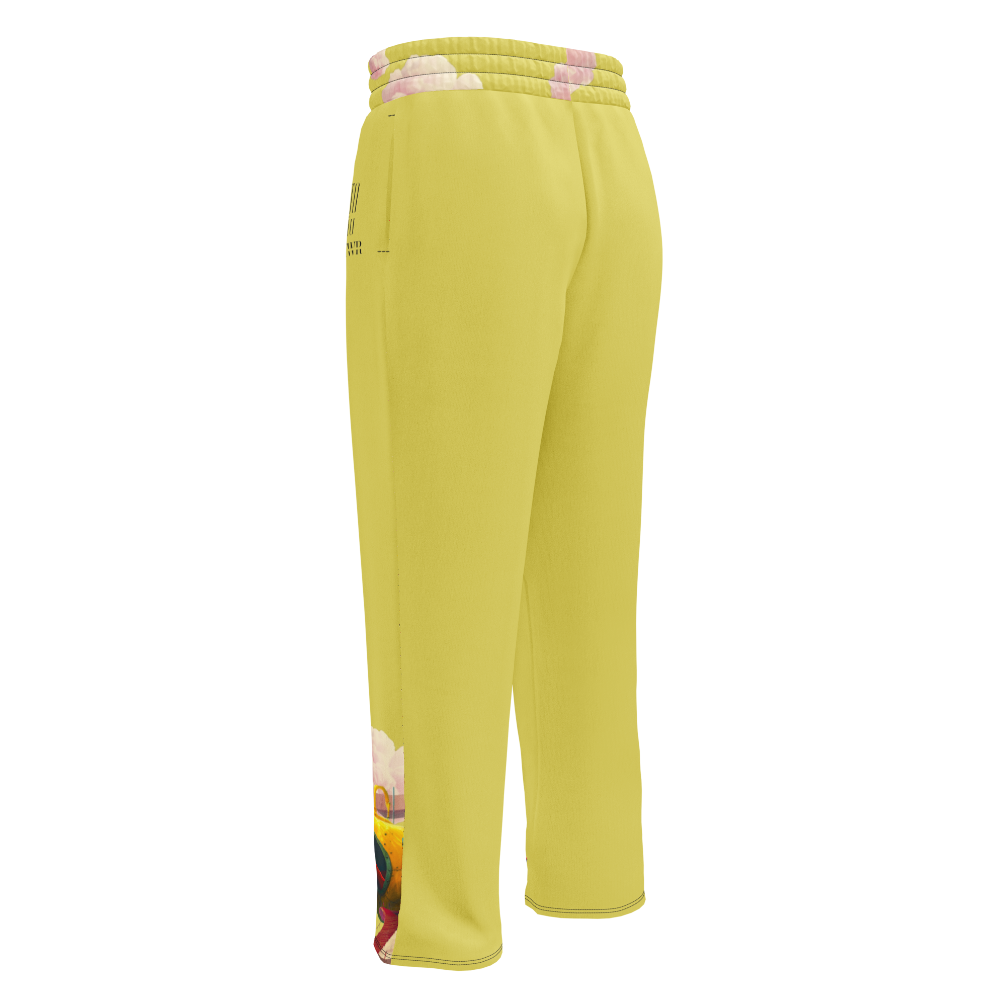 Wide Leg Unisex Jogginghose Yellow Submarine Lemon | Premium Streetwear Otto Strtwr