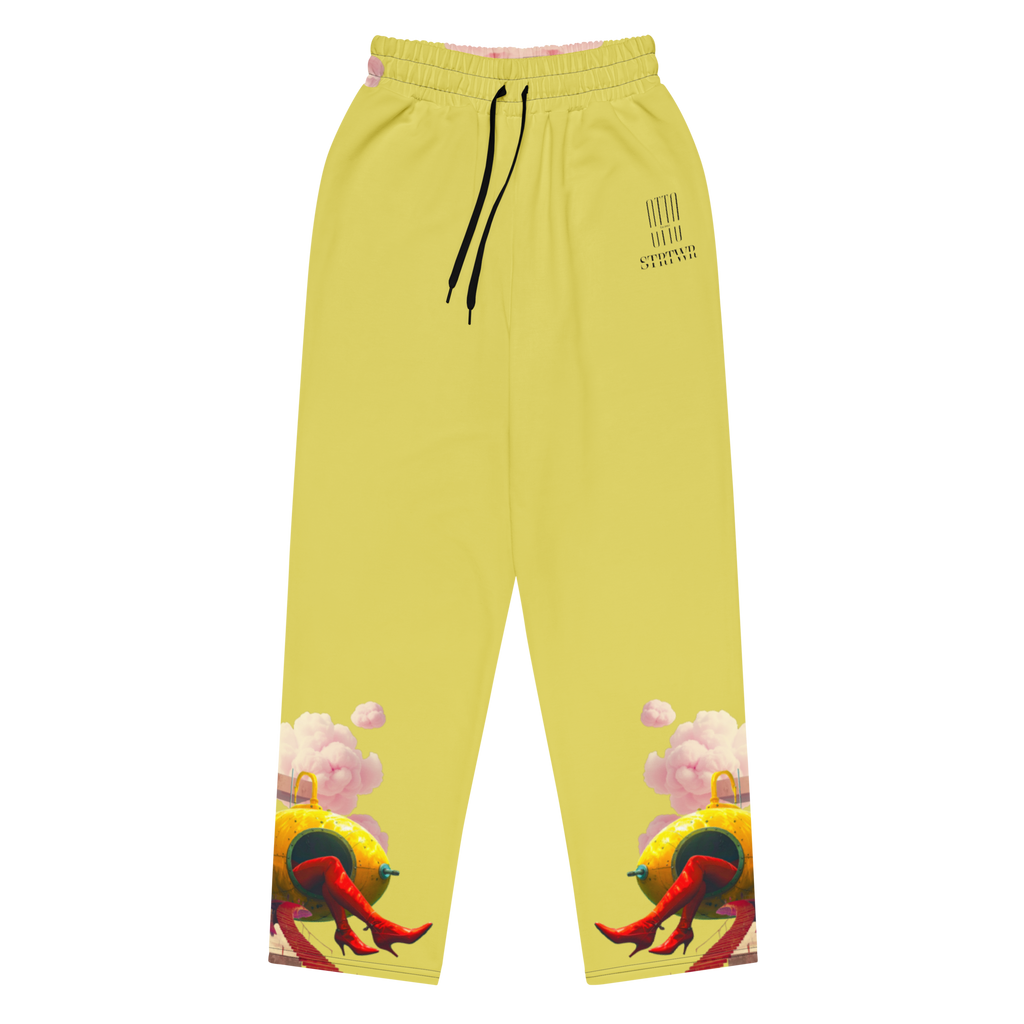 Wide Leg Unisex Jogginghose Yellow Submarine Lemon | Premium Streetwear Otto Strtwr