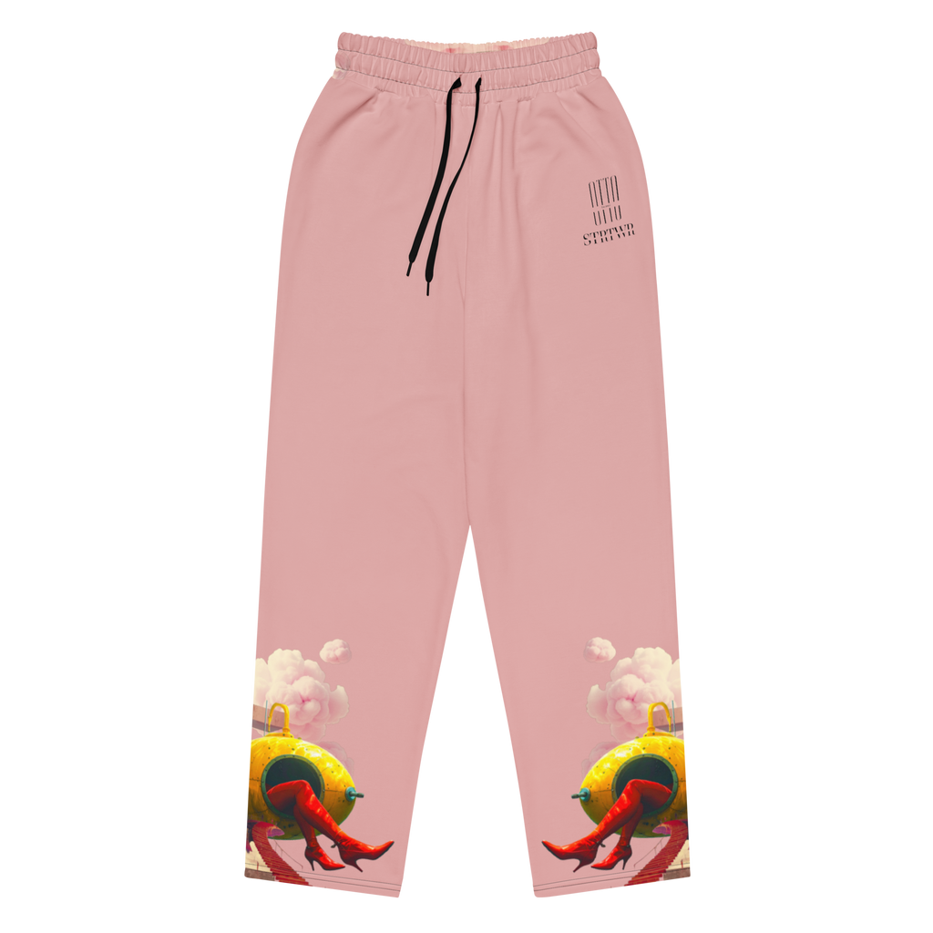 Wide Leg Unisex Jogginghose Yellow Submarine Rosa | Premium Streetwear Otto Strtwr